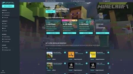 Как создать игровой сервер Gportal