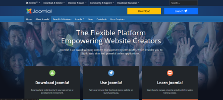 Joomla — популярная платформа с тысячами расширений и активным сообществом для профессиональной веб-разработки